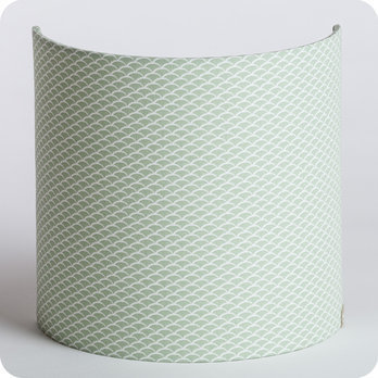 Fabric half lamp shade for wall light Bekko