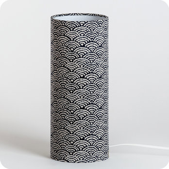 Cylinder fabric table lamp Nami M