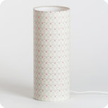 Cylinder fabric table lamp Mousseline