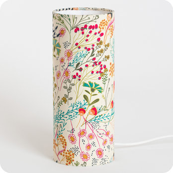 Cylinder fabric table lamp Symphonie M