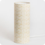 Cylinder fabric table lamp Cinetic miel