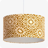 Drum fabric lamp shade / pendant shade Sun yellow