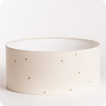 Drum fabric lamp shade / pendant shade Stardust off-white Ø40