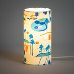 Cylinder fabric table lamp Splash