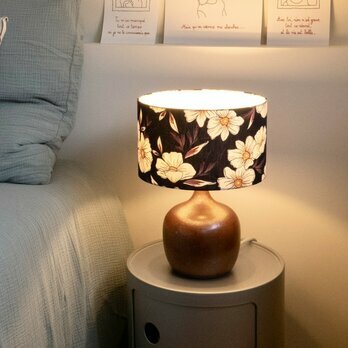 Terra Cannelle ceramic table lamp with shade Gaze ecru Ø25 