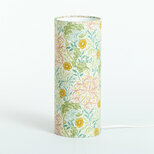 Cylinder fabric table lamp W. Morris Seaweed
