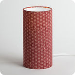 Cylinder fabric table lamp Ume